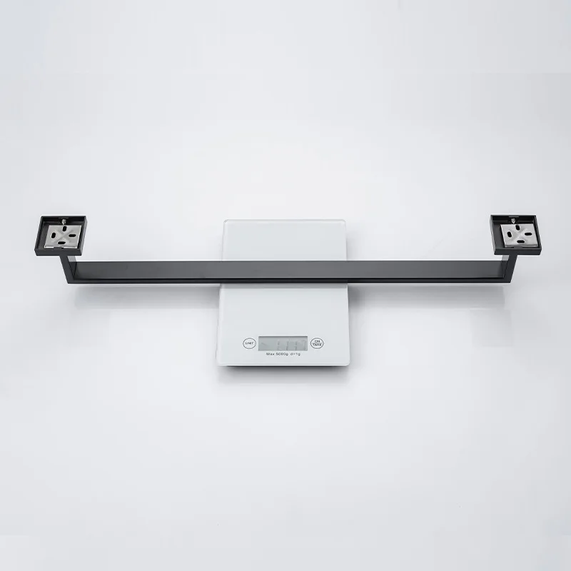 

Black Towel Rack Single Towel Bar Wall Mounted Towel Rack 304 Stainless Steel Towel Pole Bathroom Hardware Accessories