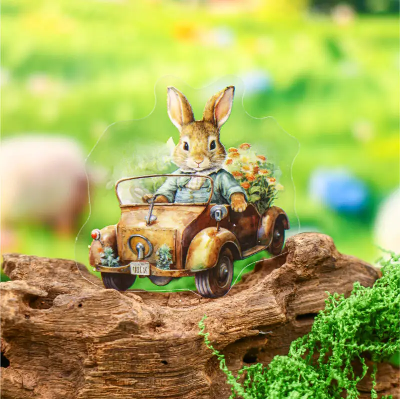 

Card Lover 20 шт. [Серя сказок] ПЭТ-материал пасторальный кролик милый стиль декоративные наклейки для ведения журнала Скрапбукинг