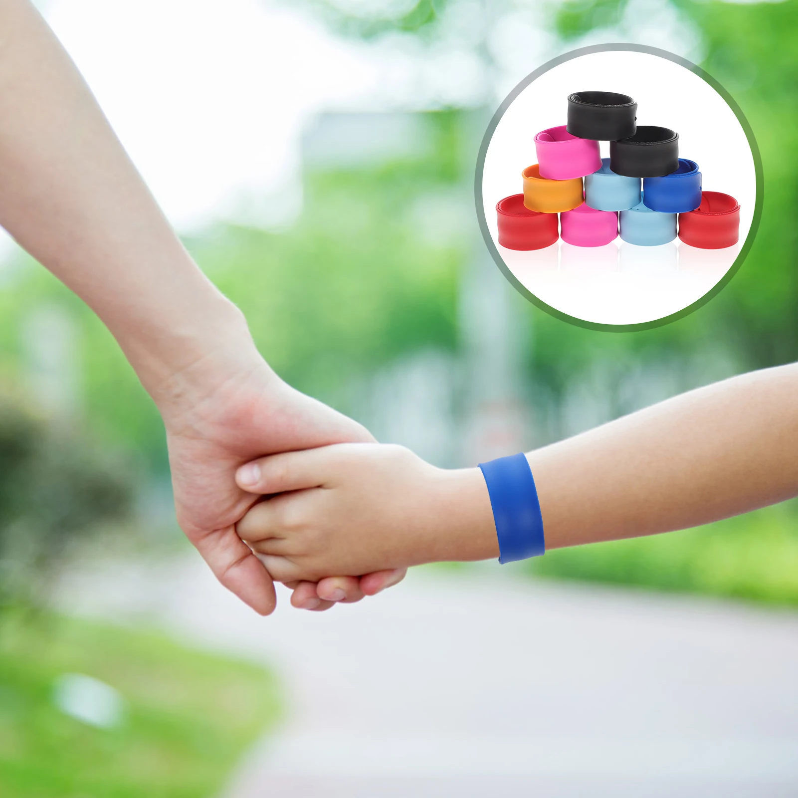 

10pcs Silicone Bracelets Kids Girls Slap Bands Birthday Party Favors Decorative Toys Comfortable Skin Friendly Design