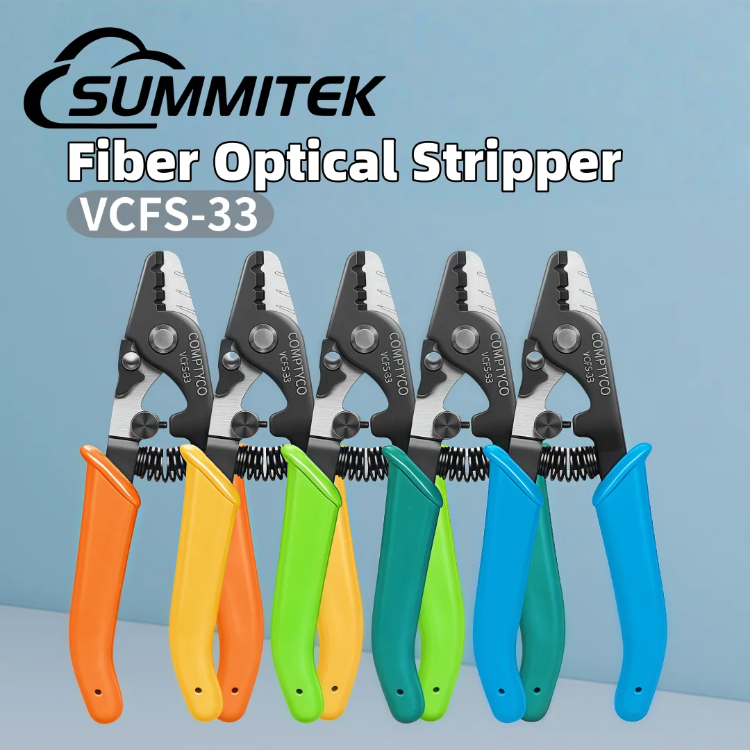 

SUMMITEK VCFS-33 Three-port Fiber Optical Stripper Pliers Wire Strippers FTTH Tools Optical Fiber Stripping Pliers