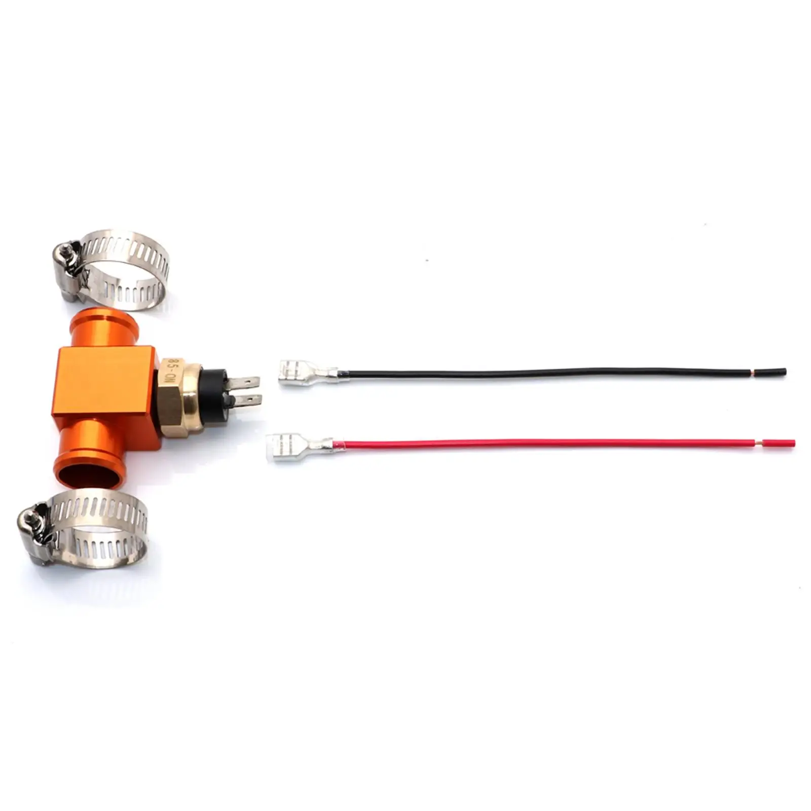 Electric Engine Cooling Fan Thermostat Switch Durable Aluminum Motorcycle Radiator Temperature Sensor for Repair