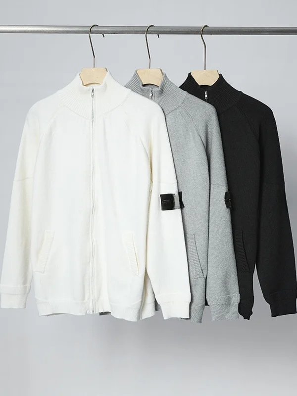 

YFSTONE Knitted Woolen Sweater Casual Versatile Faion Zipper Open Cardigan Men Women Couple Outerwear Leisure Sle