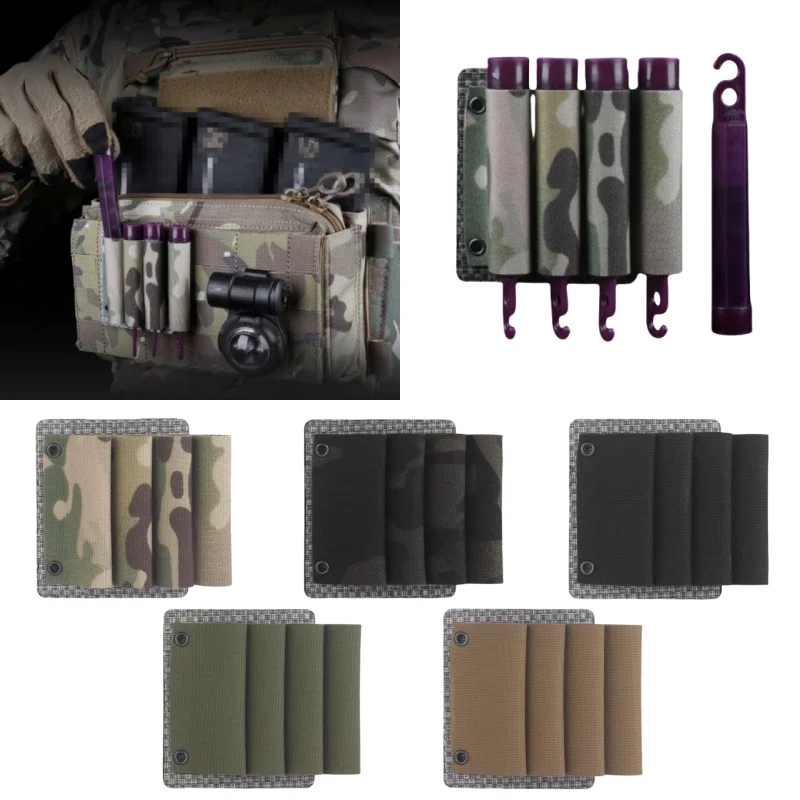 Outdoor Camping Survival Rescue Fluorescent Stick Storage Cover Outdoor Equipment Accessories Mounting MOLLE System