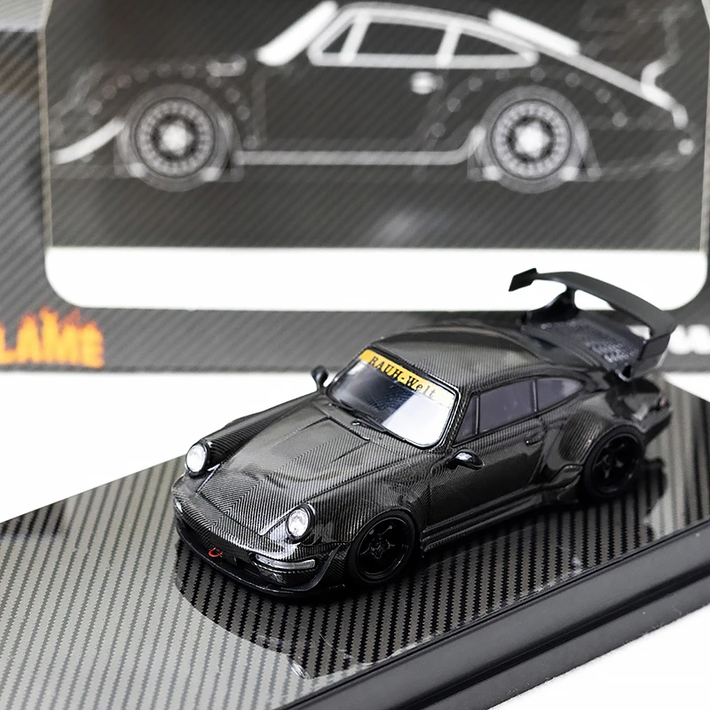 เปลวไฟ 1:64Rwb993 คาร์บอนเต็มตัวกว้างดัดแปลงโลหะผสมรถเทียมรุ่น