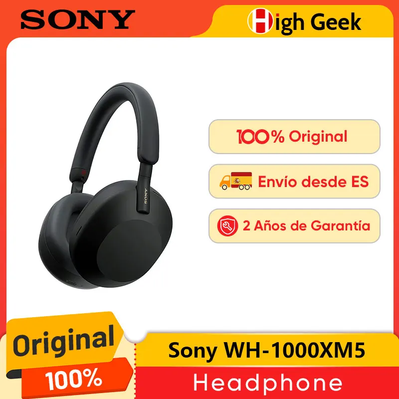 Orignial Sony WH-1000XM5 Wireless Noise Cancelling Headphone 30mm specially designed driver unit Comfortable Design