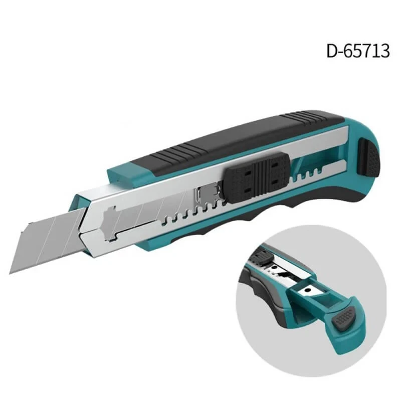 Makita D-65713 Art Knife 8X Blades Multifunctional Easy Loading Sharp Cutting Cutting Anti Slip Comfort Handle Hand Tools