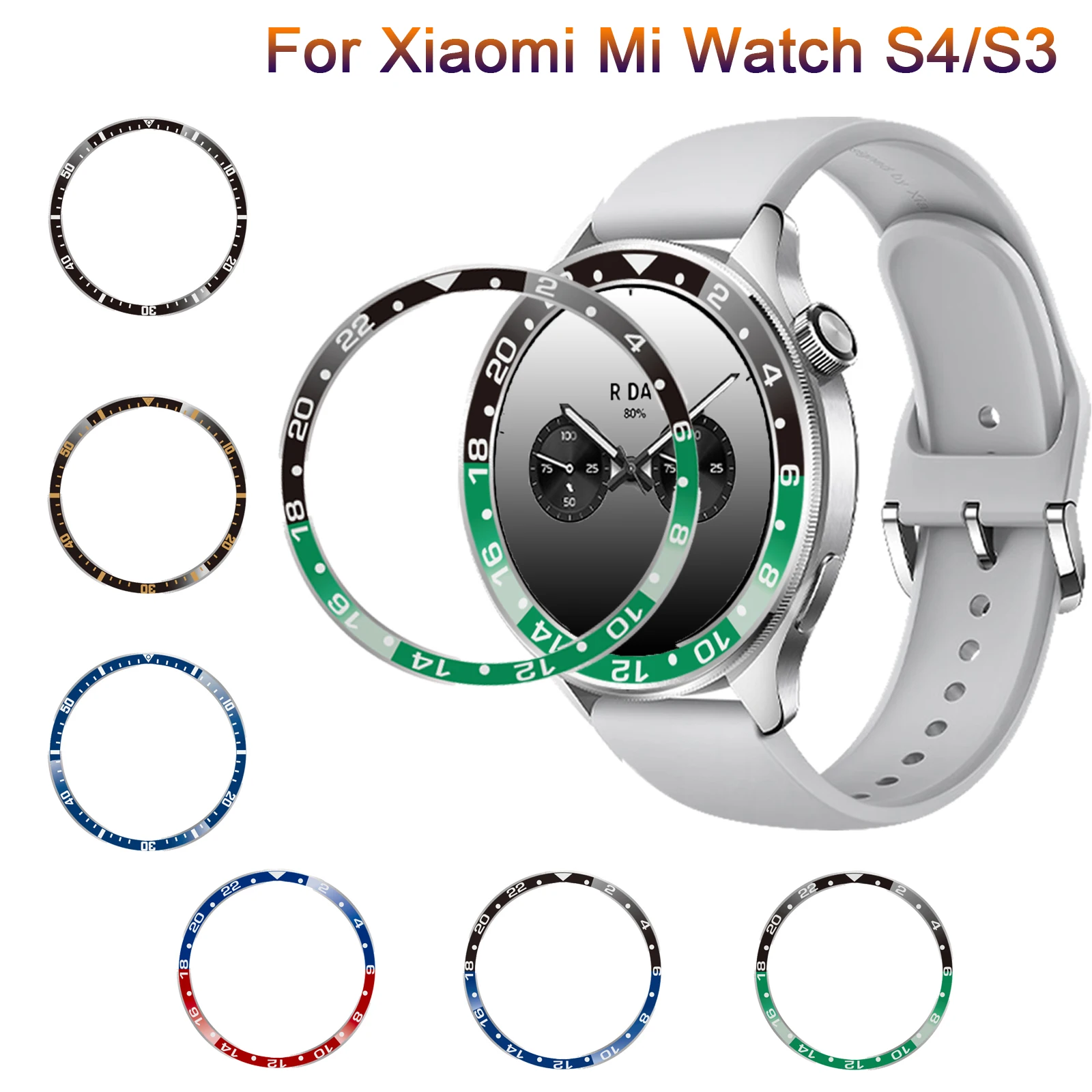 

Metal Bezel Ring For Xiaomi Watch S4 S3 bezel ring Watch Case for xiaomi Watch S4 S3 screen protector bezel Cover Protective New