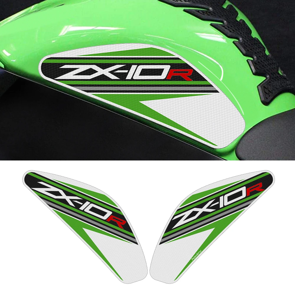 Motorcycle Side Tank Pad Protection Knee Grip Anti-slip for Kawasaki ZX-10R ZX10R 2011-2022