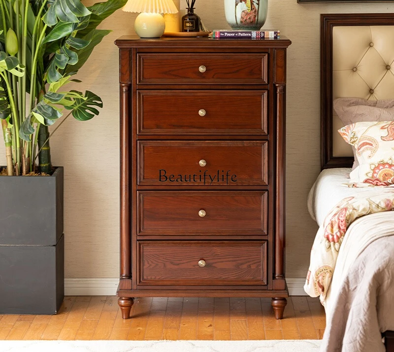 

Simple American furniture All solid wood chest cabinet Storage storage cabinet