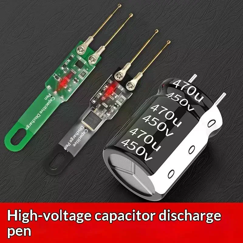 1Pcs Capacitor Discharge Pen 1000μF 5000μF Power Supply Repair Testing Tool Electric Shock Protection Switch Testing