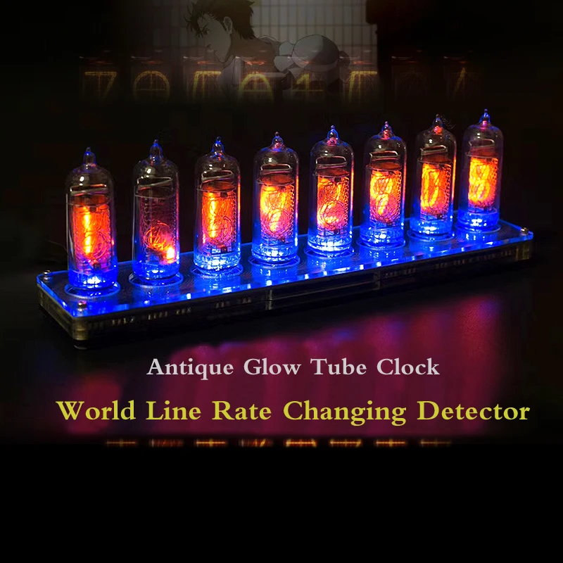 Former Soviet Union IN14 Glow Tube Digital Clock Solid Wood Nostalgic Retro Fate Stone Gate High-End Gift For Boyfriend