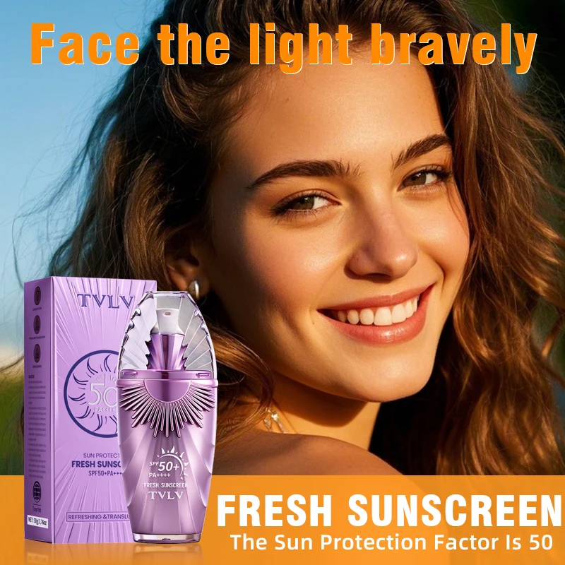 

Солнцезащитный крем TVLV SPF 50+, высокая степень защиты, освежающий и нежирный, подходит для лица и тела