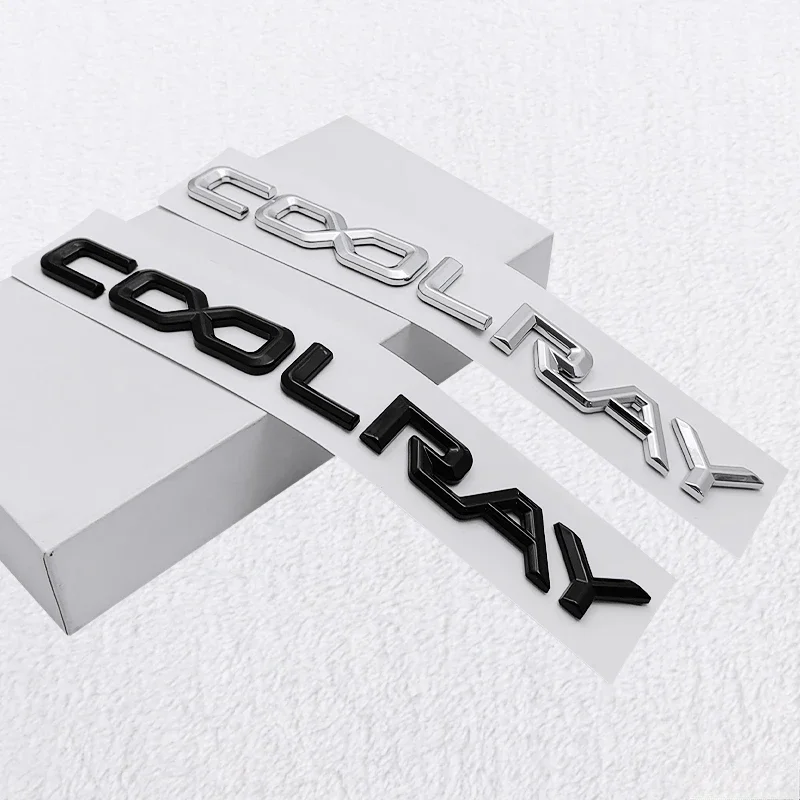 20x1.6 سنتيمتر ABS سيارة الخلفي الجذع تعديل ملصق ل جيلي Coolray شعار Binyue شخصية رسالة شارة الذيل الديكور