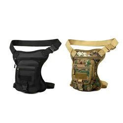 New Motorcycle Drop Leg Bag Camouflage Waterproof Waist Bag Outdoor Multifunctional Travel Hiking Portable Motorcycle Leg Bag