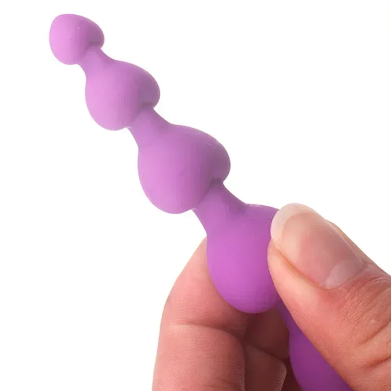 New Heart beads Soft Anal Plug anus Toys Big Balls Silicone G-Spot Stimulating Butt Plugs Adult Sex Toys For Couple / Women/men