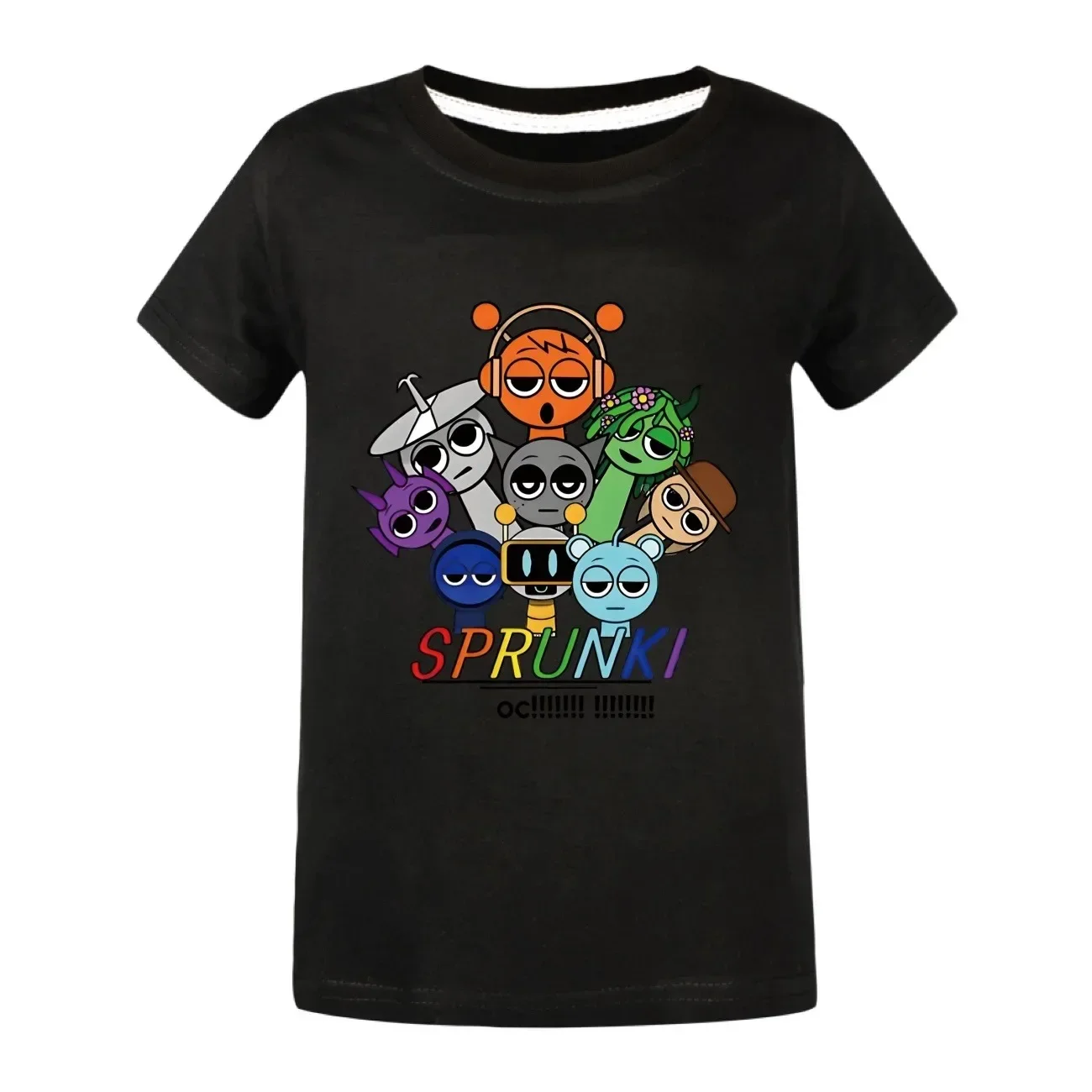 Neues Sommer-Spiel Sprunki Incredibox Cartoon-Print Kinder T-Shirts Jungen Lässige Kurzarm-Shirts Jungen Mädchen Kleidung Kinder T-Shirts