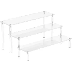 Acrylic Display Risers, 1-5 Tier Perfume Organizer Stand Holder for Figures, Dessert Shelves for Party, Decoration and Organizer