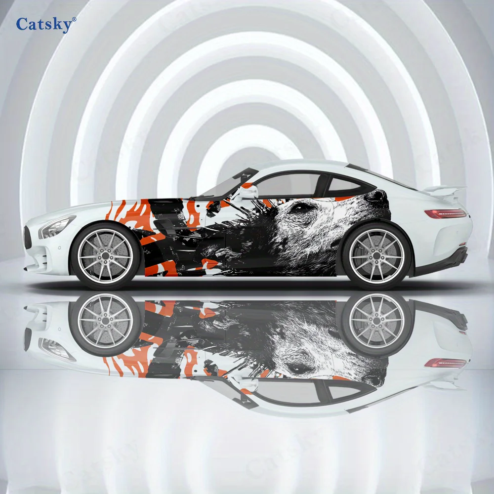 

2pcs.Punk Rock Black Dog Car Decoration Decal.Cool Vinyl Decal Car Graphic.car vinyl wraps