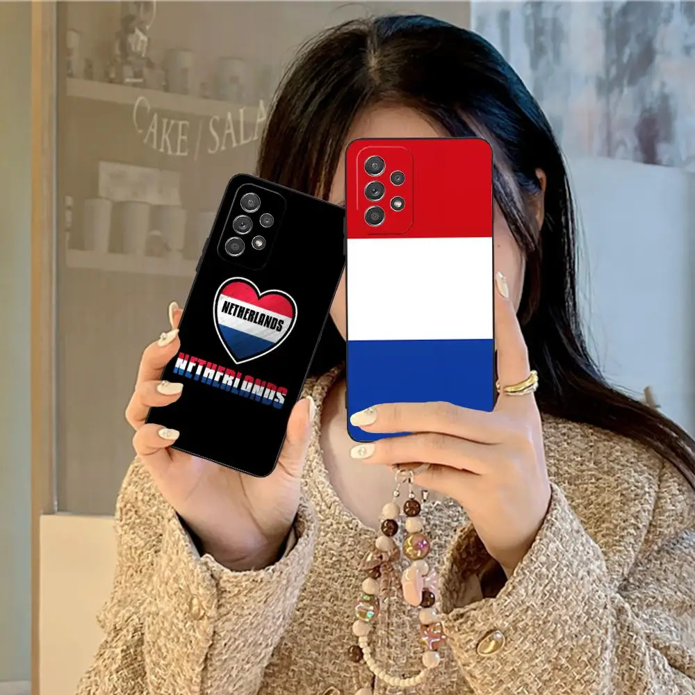 Netherland Dutch Flag Mobile Phone Case for Samsung Galaxy M55 54 42 35 34 33 32 23 22 15 14 13 12 F55 5G Colour Cover Luxury