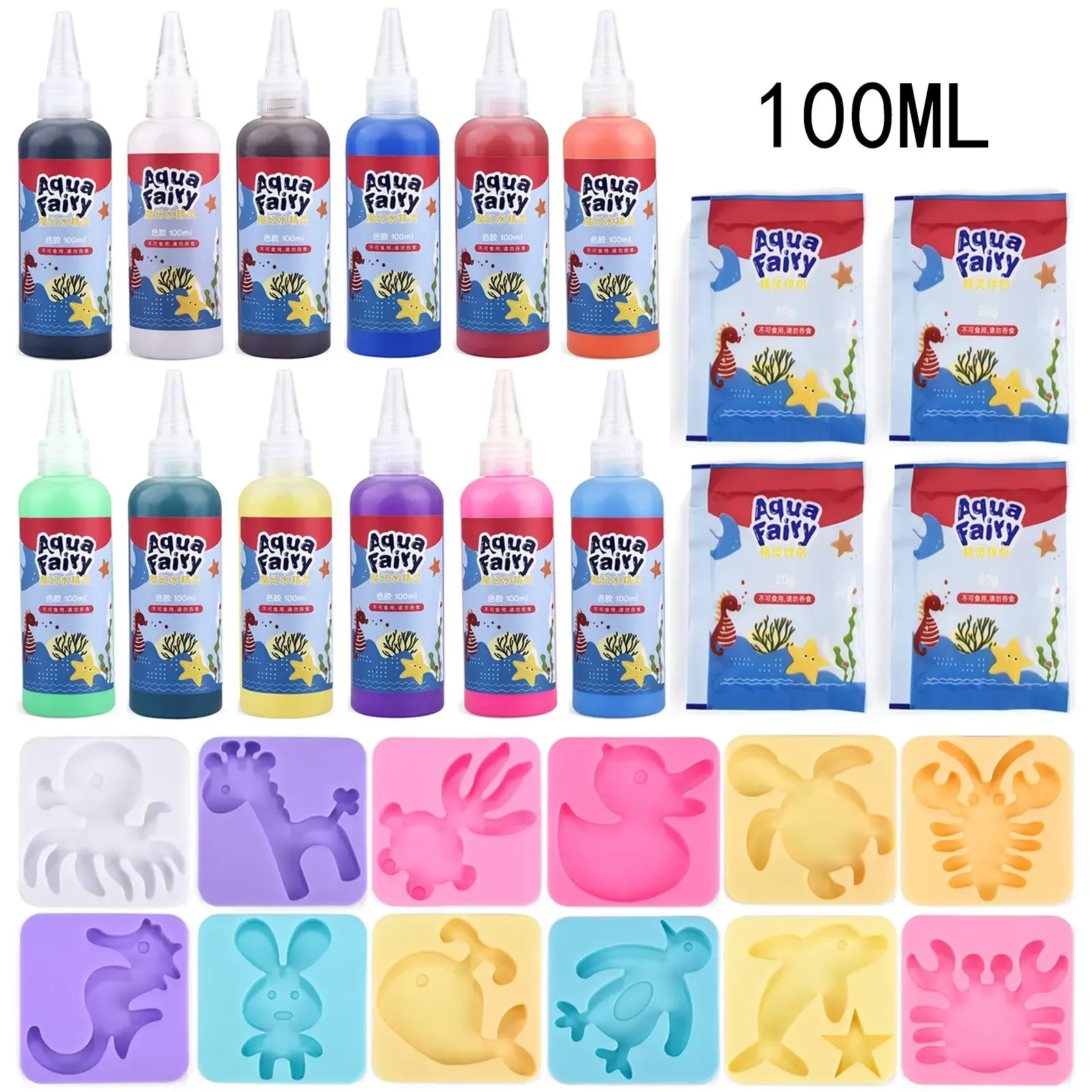 

DIY Craft Painting Stickers Montessori Education Origami Magic Water Elves Kit Set Toys Handmade Children Gift Kids Craft Xmas