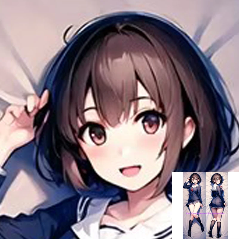 

Dakimakura Anime Pillow Cover Megumi Double Print 2Way Bedding