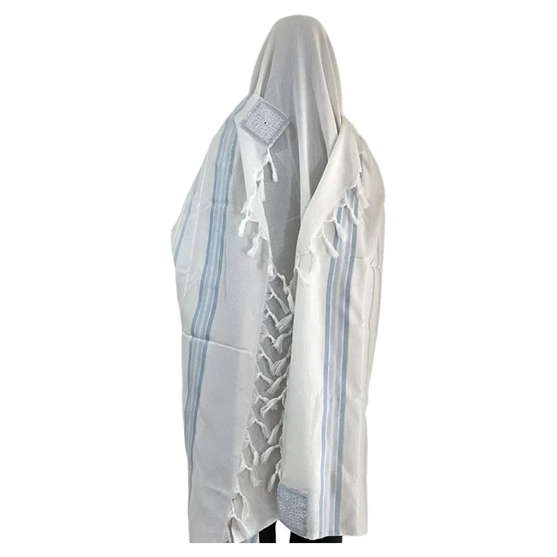 

Wool Prayer Shawl Talit Non-Slip Traditional Tallit Tallis Jewish Kosher High Quality