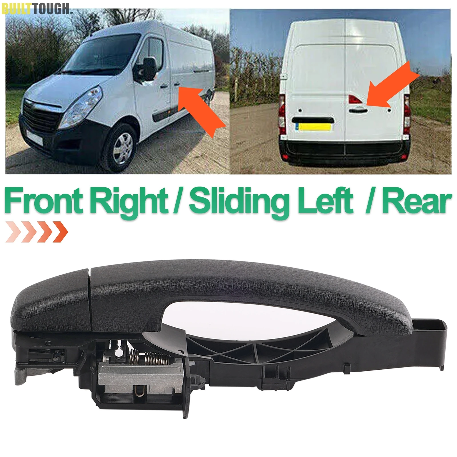 Front Left Door Handle Right Sliding Door Handle For Renault Master MK3 Vauxhall/Opel Movano Nissan NV400 806073022R 806071150R