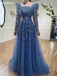 Charming spaghetti strap Evening Gown 2024 Elegant Red Carpet Party Dress Classic Diamond Floor Length Gowns for Wedding Guests