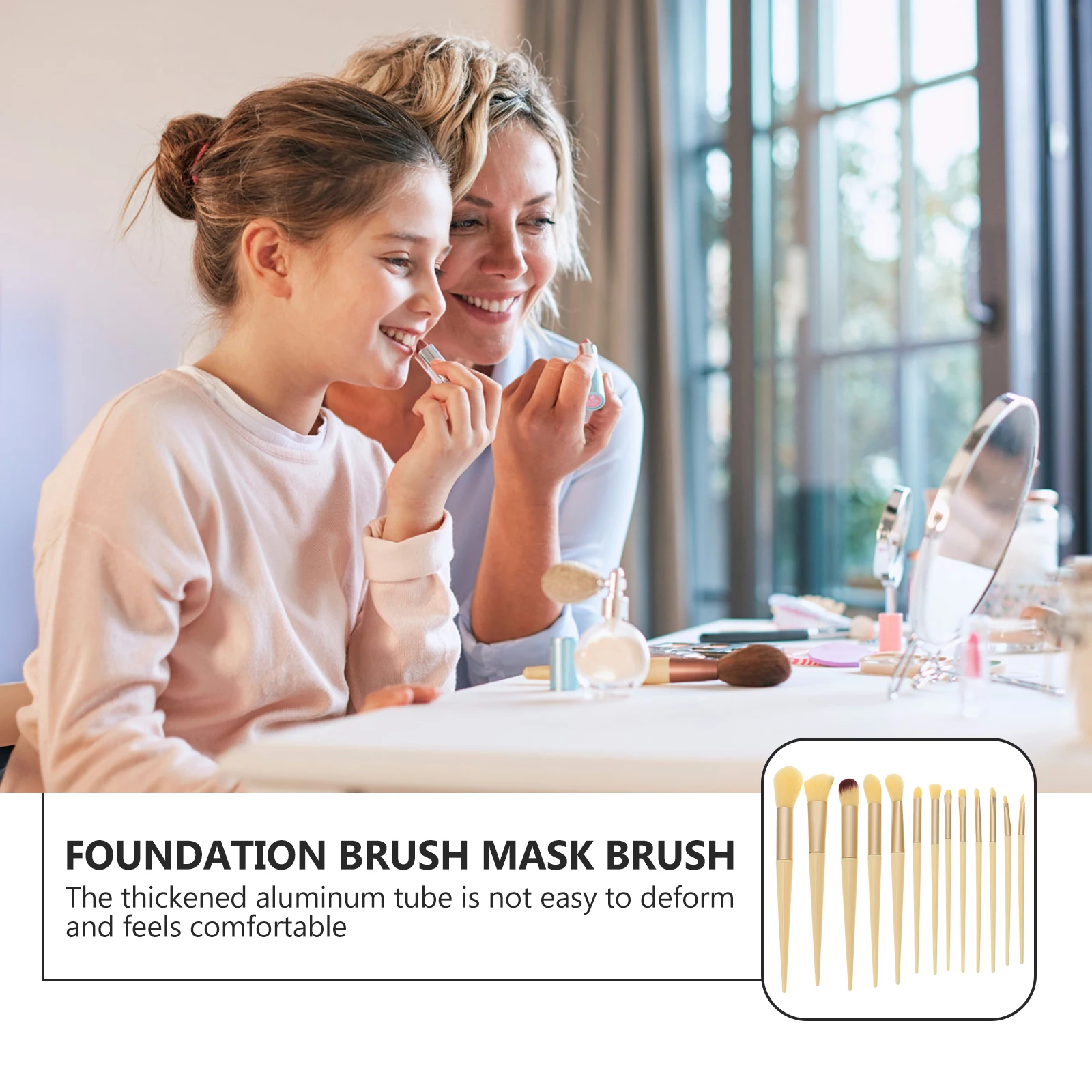 مجموعة واحدة من فرش المكياج الاحترافية الناعمة من الألياف الاصطناعية حقيبة تخزين محمولة للسفر اليومي ومستحضرات التجميل وأدوات تجميل الوجه #4