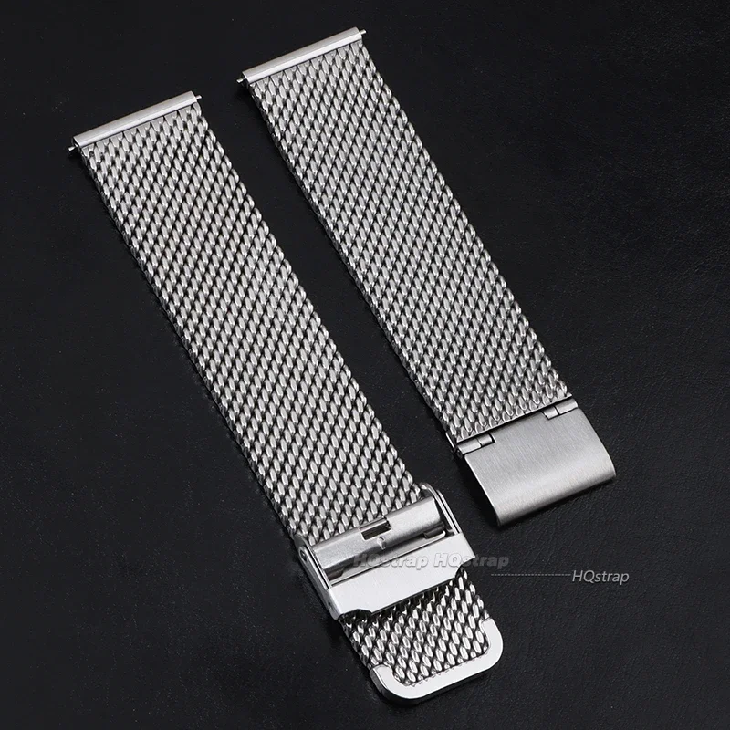 Milanese Watchband 18mm 20mm 22mm 24mm Universal Stainless Steel Metal Watch Band Strap Bracelet Black Rose Gold Silver