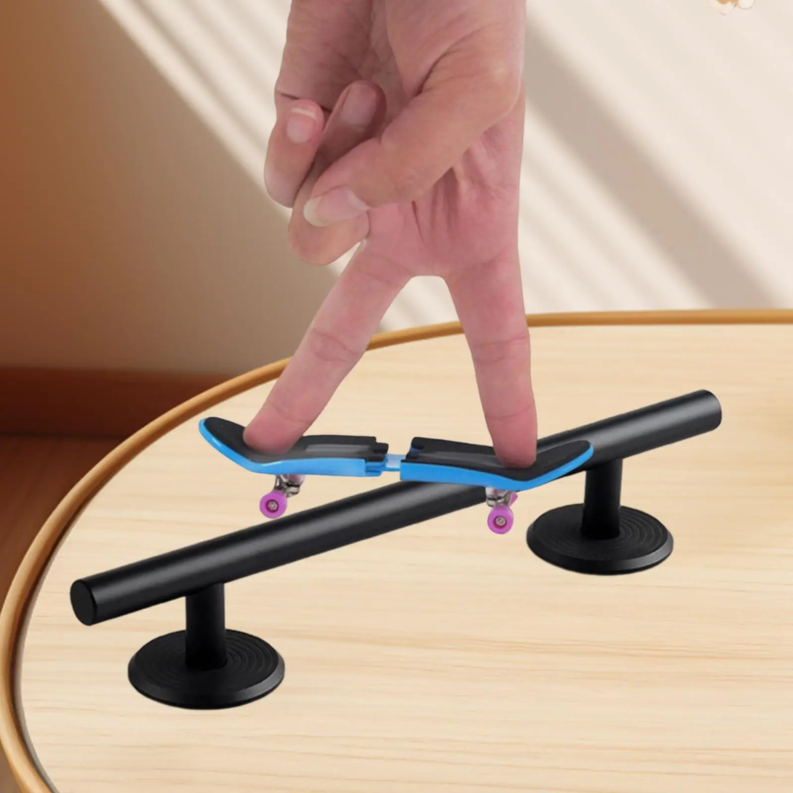 Mini Fingerboards Round Rails Versatile Creative Fingerboards Training Obstacle Skateboard Rail Accessories for Party Toy Gifts