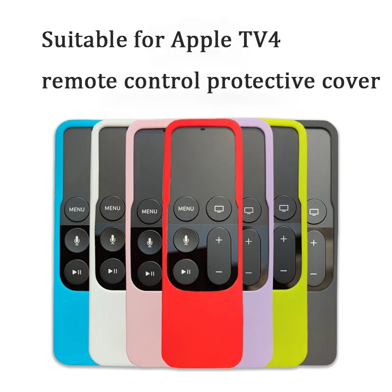 Silicone Case Smart TV Protective Cover For Apple TV4 Remote Control Anti-drop Dustproof High-quality Shockproof Shell