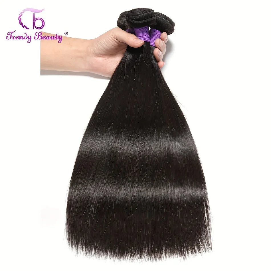 شعر برازيلي مستقيم مع إغلاق 5x5 100% شعر بشري 3 حزم مع إغلاق دانتيل 5x5 جزء مجاني أسود طبيعي