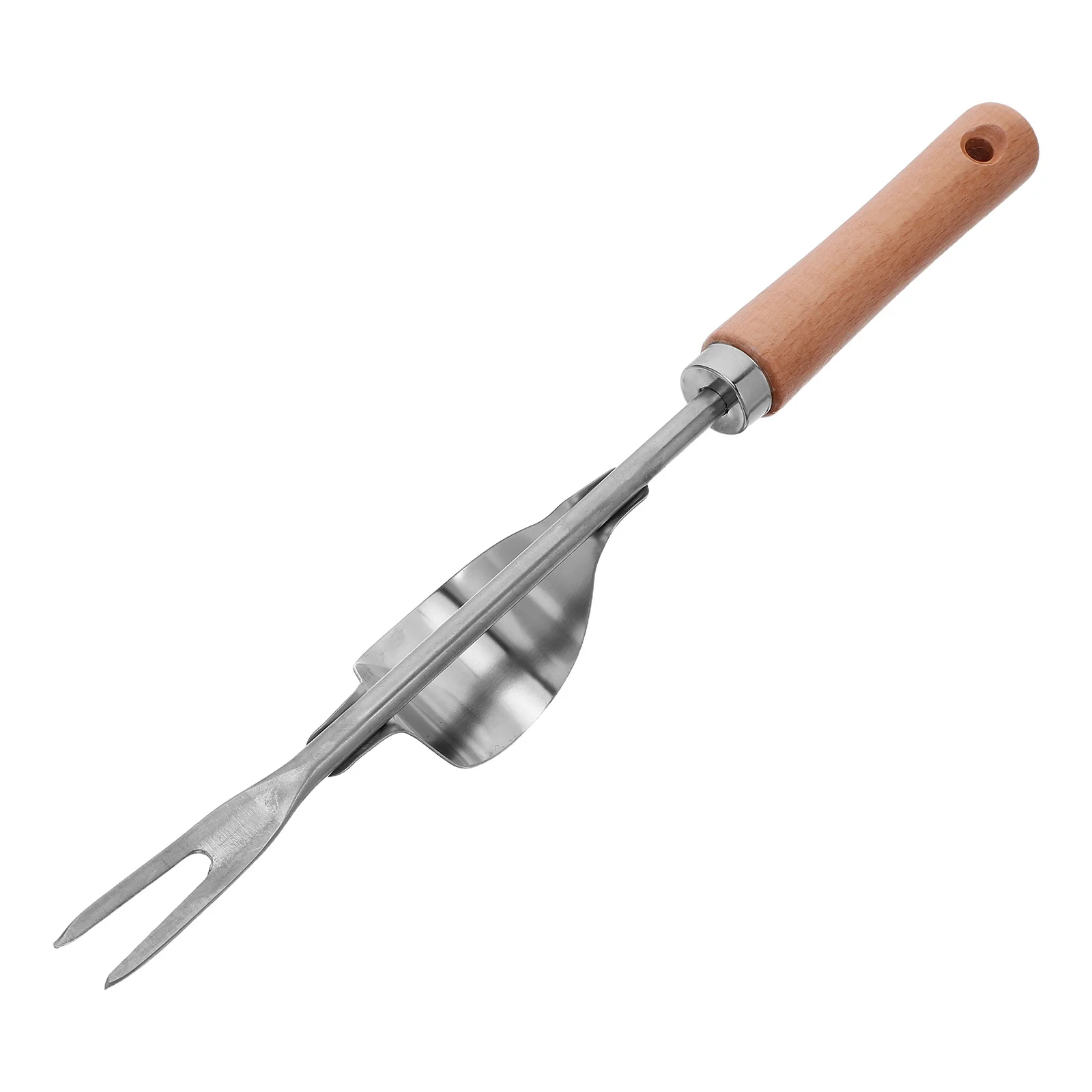 

Weeding Fork Stainless Steel Manual Weeding Tool Wood Handle Garden Root Remover Yard Lawn Household Extractor Portable Weeder