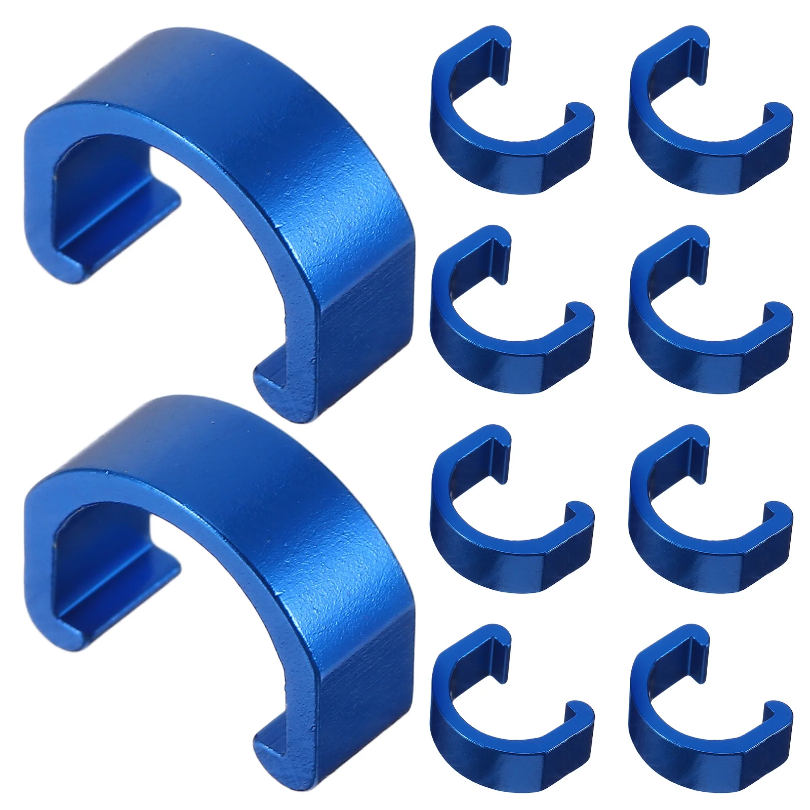 

10pcs U-Shaped Cable Clips Aluminum Alloy Bike Line Fixing Mount For Road Bicycle C Clip Buckle Lightweight Pipe Clamp