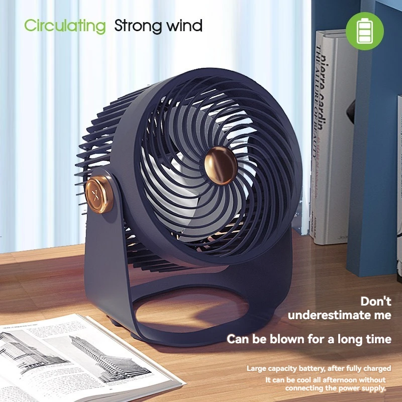 Camping fan, charging, household desktop floor fan, retractable, strong wind, portable outdoor stand, mobile USB three speed