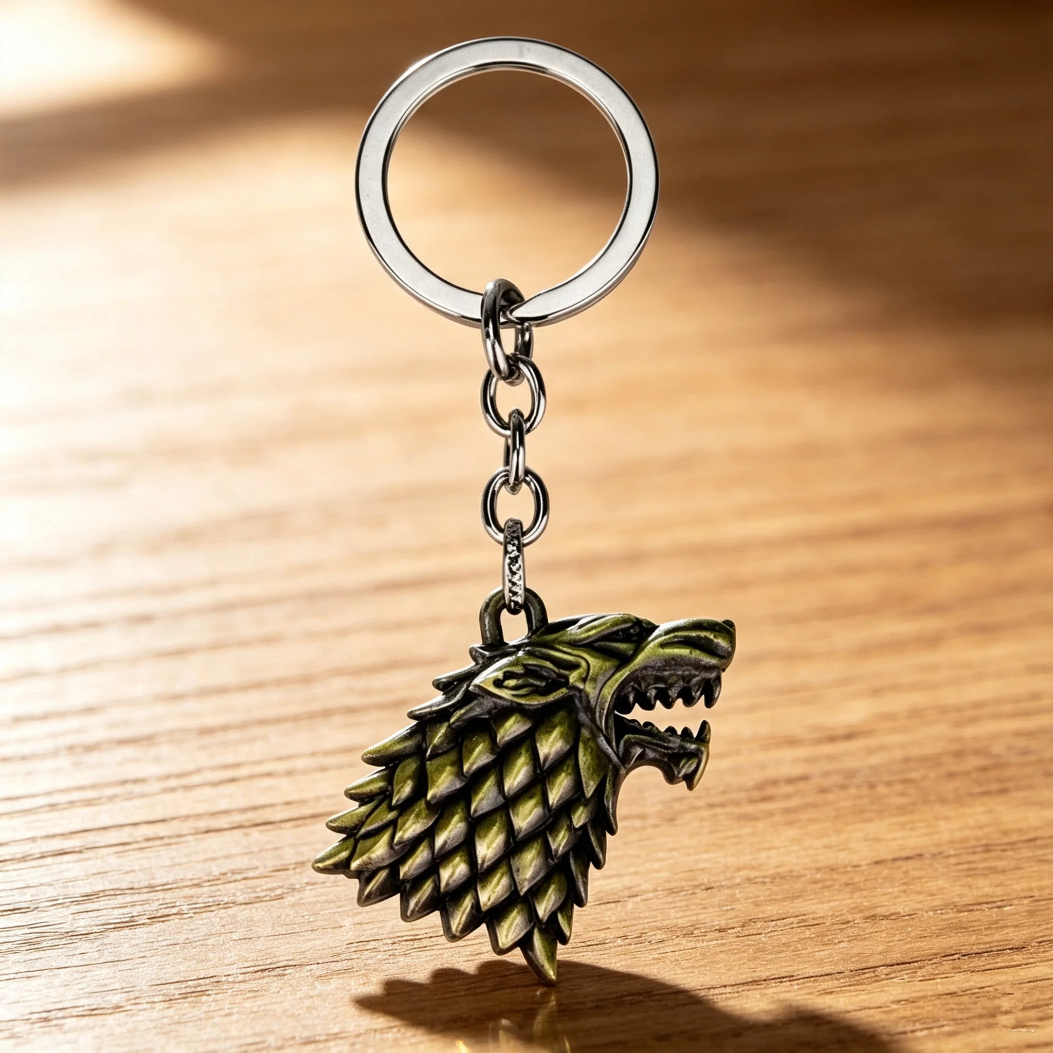 myya Game of thrones Keychain House Stark Key Chain Song Of Ice And Fire Key Rings Holder Souvenir For Gift Chaveiro Men Jewelry