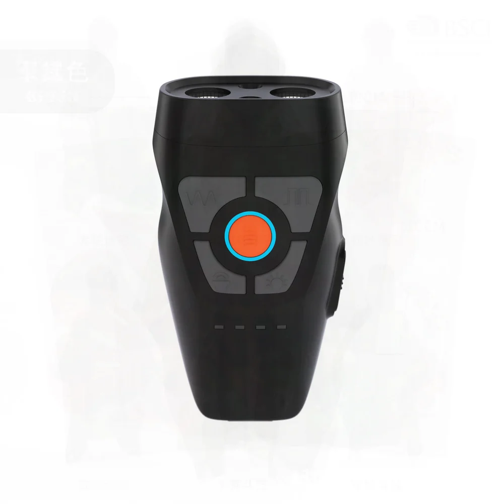 

2024 Double-Head Ultrasonic Dog Training Device with Mobile Power Flash Lighting & Horn Barking Stop Pet Training Aid Black Gray