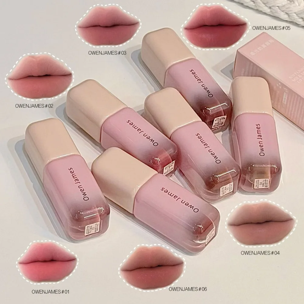 New Satin Finish Matte Lip Gloss Moisturizing 2.5g Liquid Lipstick Long-lasting Creamy texture Lip Makeup for Girls Women