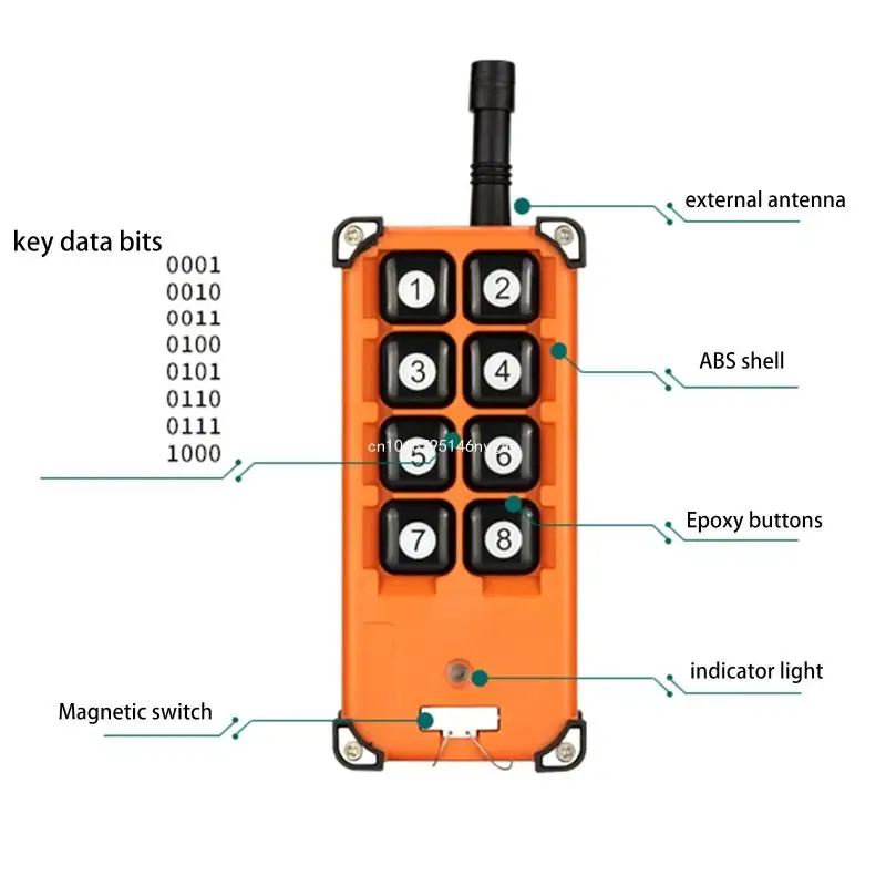 220V-380V 8CH Wireless Remote Control LED Light Output Radio RF Transmitter 315/433 MHz Receiver New Dropship