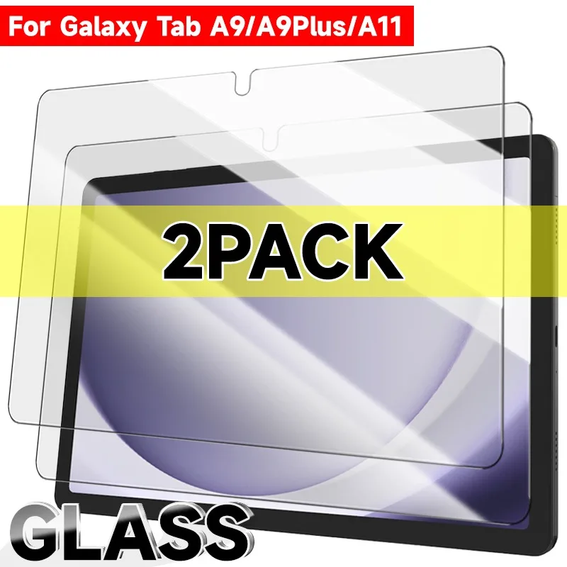 2-1 pacote protetor de tela para samsung galaxy tab a9 a9 plus a11 hd claro 9h dureza filme de vidro temperado para galaxy tab a9 filmes