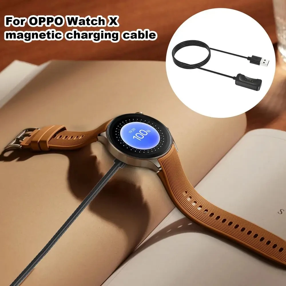 Substituição Magnetic Watch Charger, Cabo de carregamento USB para Oppo Watch X, Acessórios Smart Watch