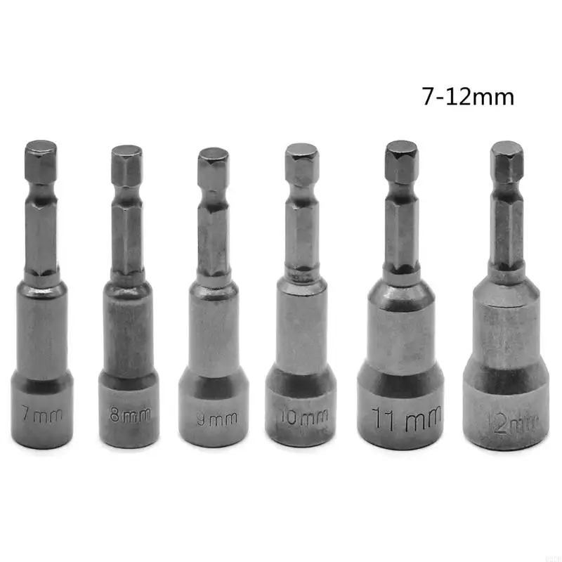 02DB 6pcs/Set 6mm-14 mm Sockets Sleeve Nozzles schroevendraaier set bits sets tools sets gereedschap