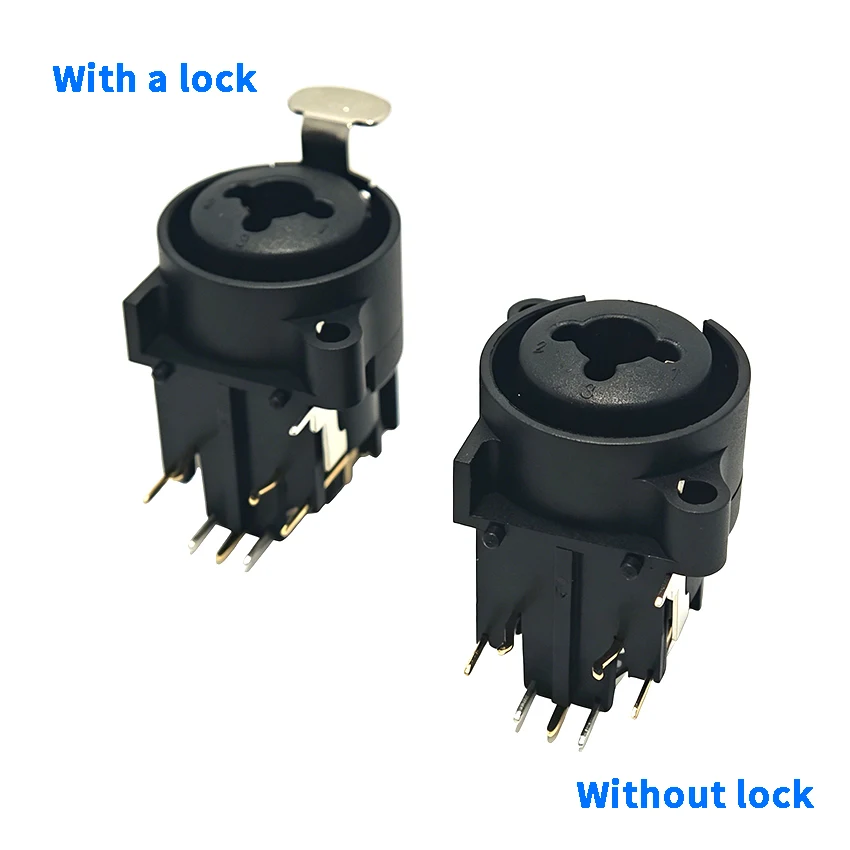 7-Pin/10/11pin Microphone Female Socket Microphone Holder Gold-plated Audio Socket Panel Functional Seat 10PIN 11PIN