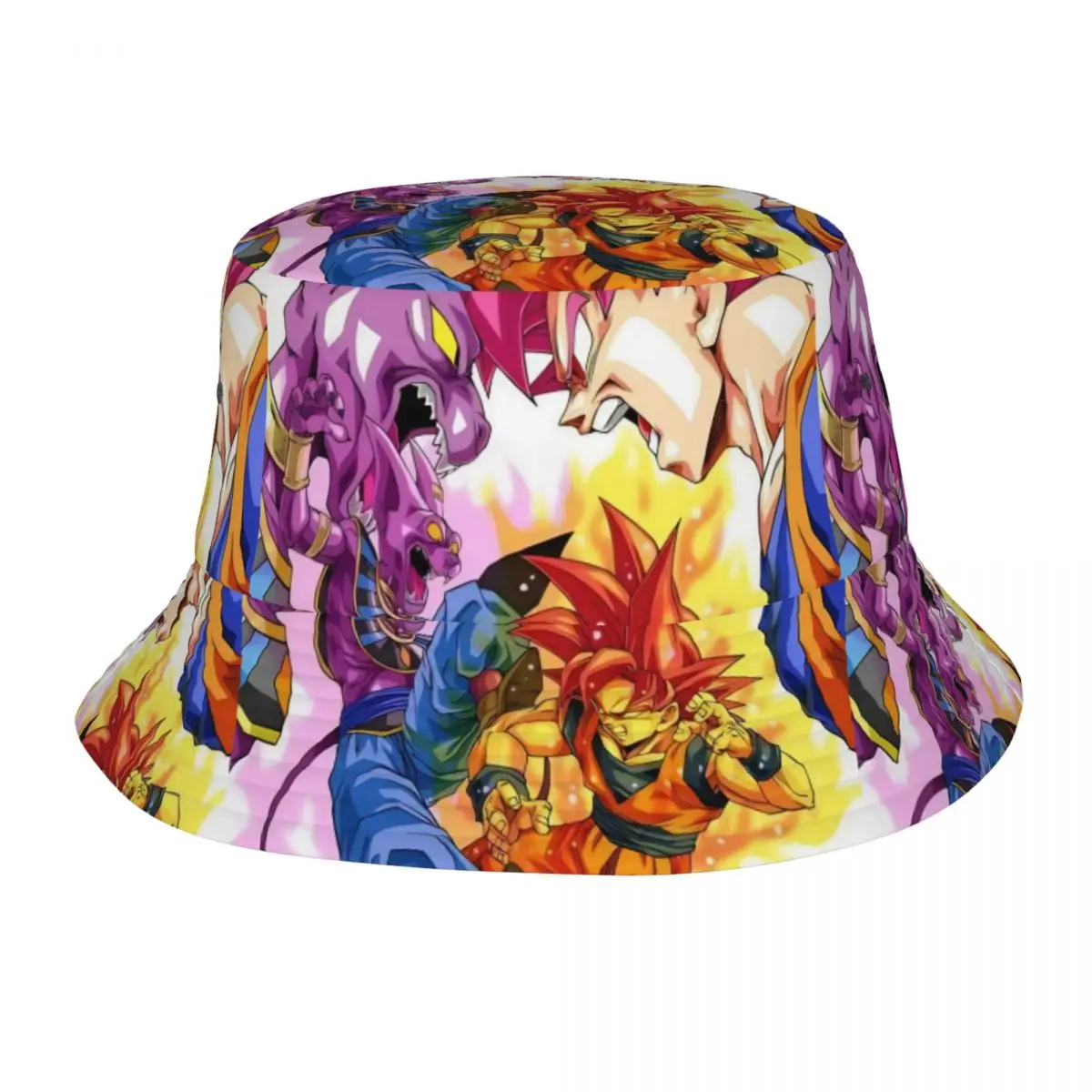 Vocation Getaway Headwear Dragon Ball Super Goku Accessories Bucket Hat Streetwear Unisex Sun Hat Panama Hat Fishing Cap Outdoor