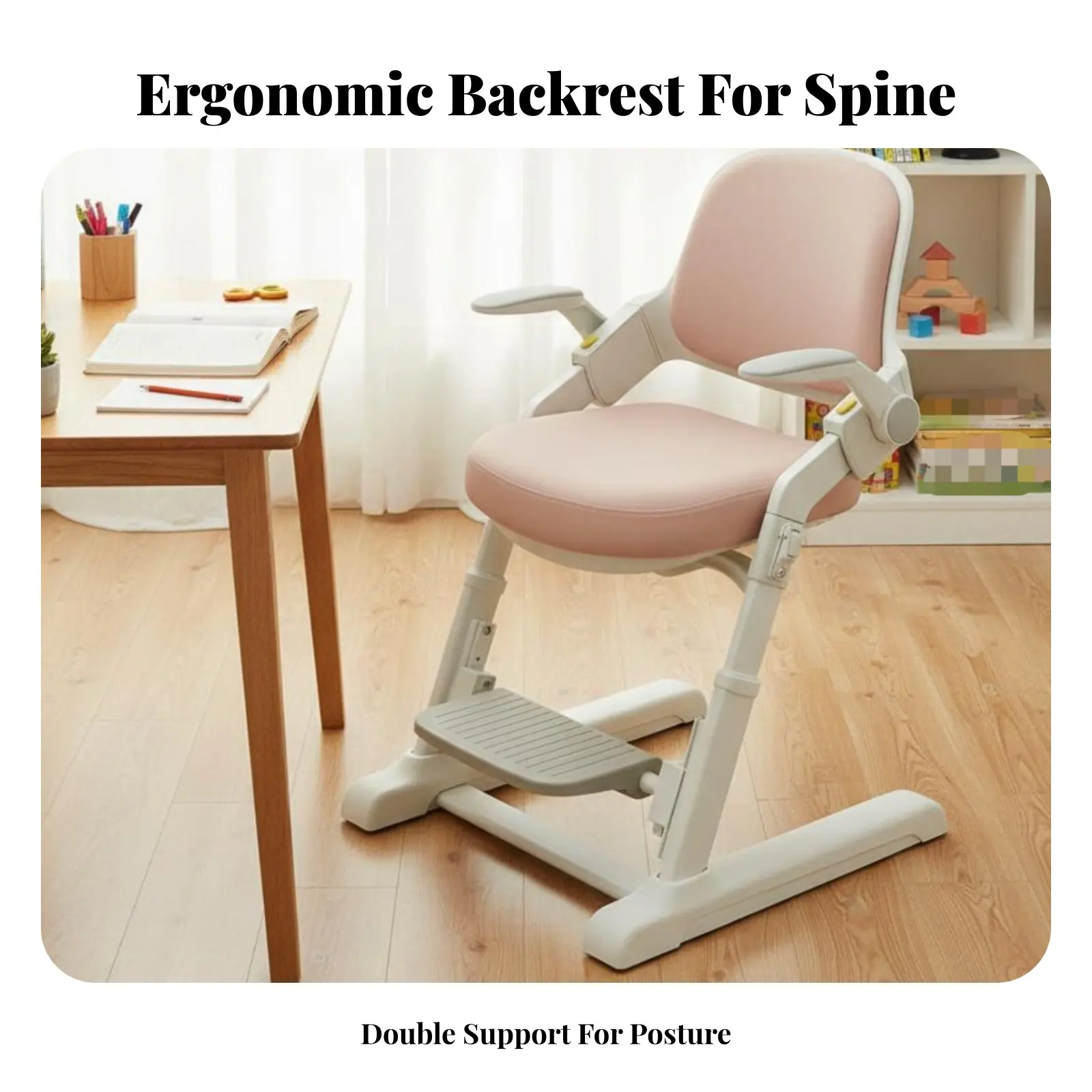 

Эргономичное кресло для обучения Splitspine с устойчивым основанием, мягкой обивкой и фиксирующимися колесиками для детей 6-12 лет