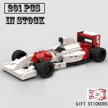 새로운 테크니컬 MOC-118366 F1 MP4/8 팀 스테이크 포뮬러 1 경주용 자동차 모델 제작 키트, 크리에이터 블록 브릭, 어린이 장난감 생일 선물 