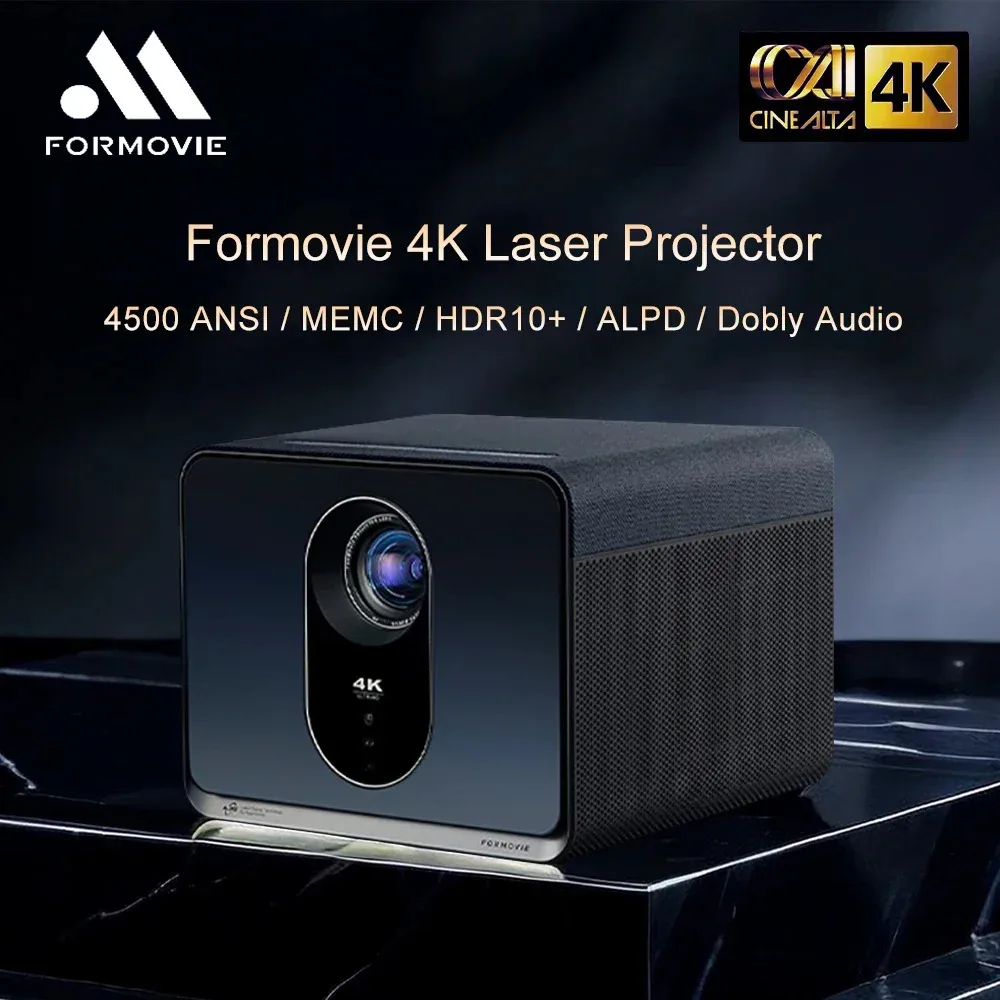 

Formovie X5 Pro ALDP Laser Projector 4K 4500 ANSI Lumens Living Room Education Android Projector Home Theater Smart TV