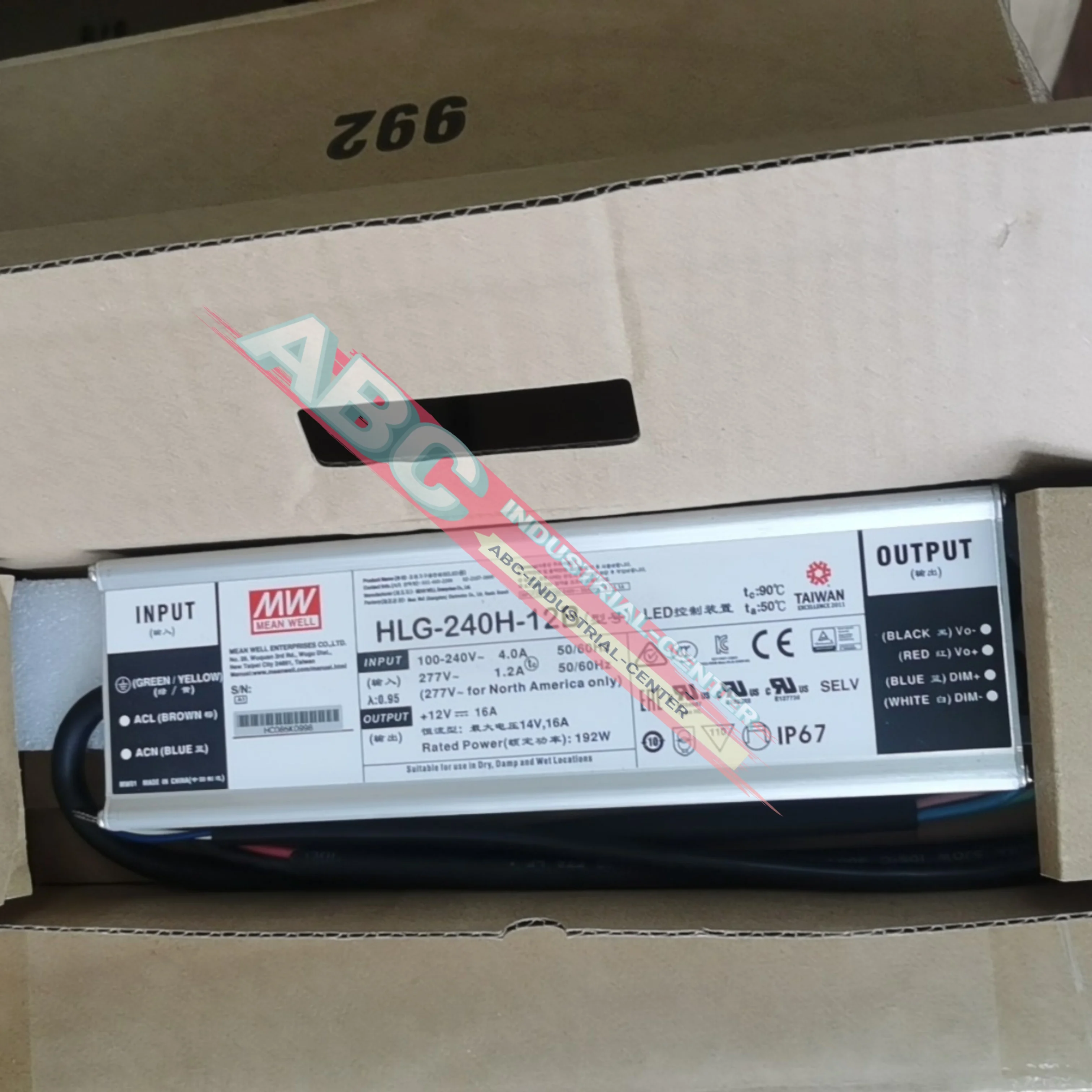 HLG-240H-24A |   24 فولت HLG-240H-24B |   محول طاقة 24 فولت جديد في الصندوق