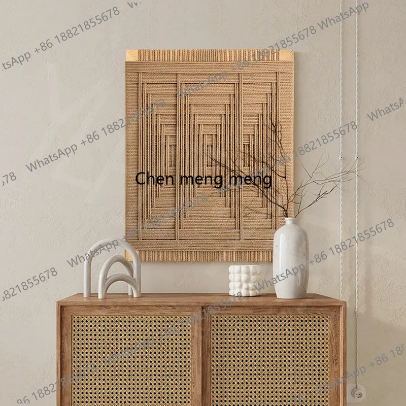 A50 three-dimensional handmade rope art weaving hanging paintings into the entrance of the door high-end wall decoration
